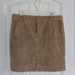 American Eagle Size 8 Tan Mini Velvet Skirt